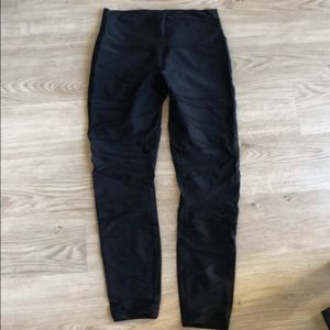 Lululemon🍋☆ Wunder Under High Rise Moto Mesh Dots